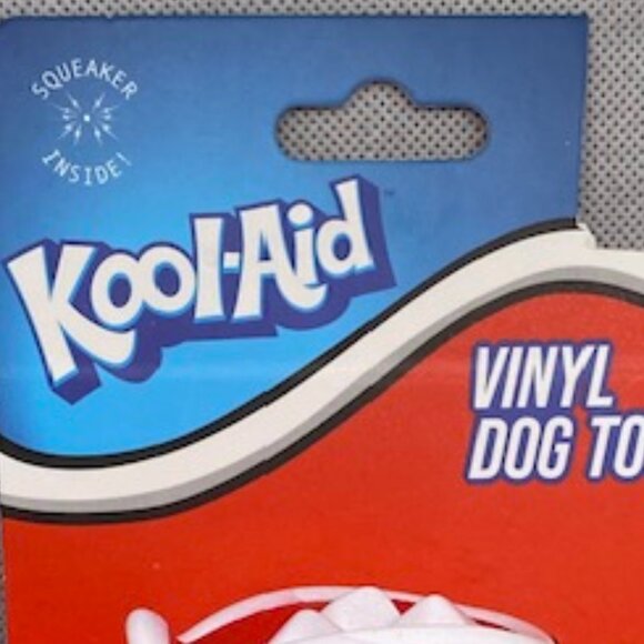 Vinyl Dog Toy "Kool-Aid "(Squeaker Inside) Red - Picture 2 of 6